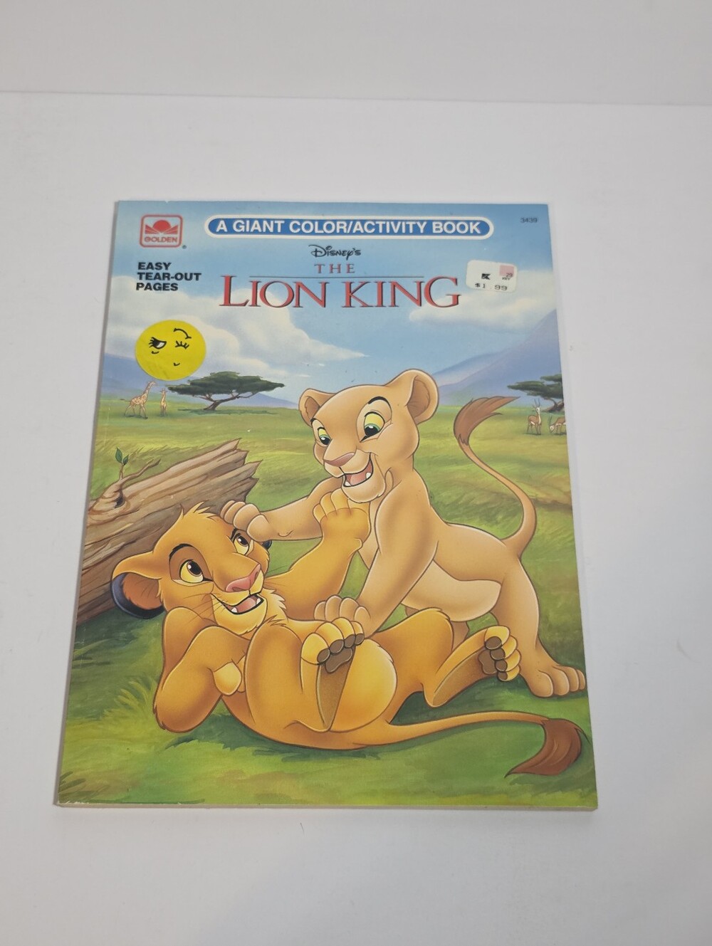 Vintage Disney The Lion King Giant Color Activity Book Golden 1994 Simba Nala